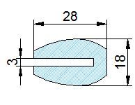 Búvónyílás alsó ovális 490x400 mm befelenyíló (202;203;202 LDX;203 LDX;202/B;203/B)