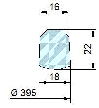 Búvónyílás alsó ovális 488x364 mm befelenyíló (170/L)